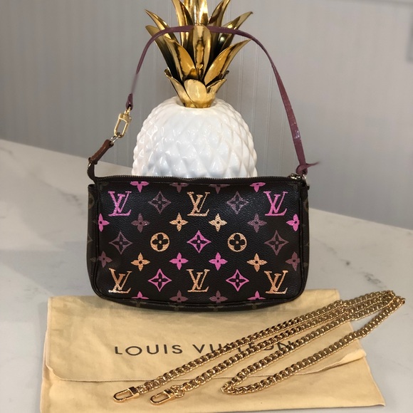 SOLD Authentic Louis Vuitton customized pouchette - Picture 6 of 8